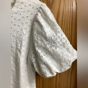 Free People Apricot Rose Mini Dress. Eyelet dress thumbnail 8