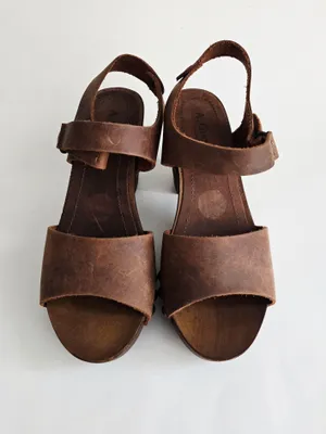 Giannetti Italian Leather Clog Size 8 thumbnail 3