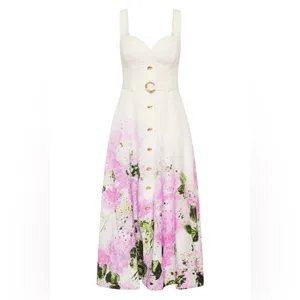 AJE EARTHA MIDI DRESS US4 White Size 4 thumbnail 6