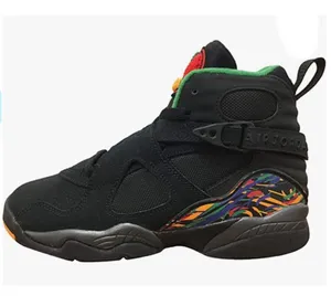 Nike Air Jordan 8 Retro GS Black 305368-004 thumbnail 2