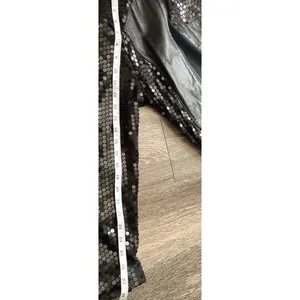 Vintage Firenze Santa Barbara Black Leather Jacket Sz Small MultiColor Moto thumbnail 7