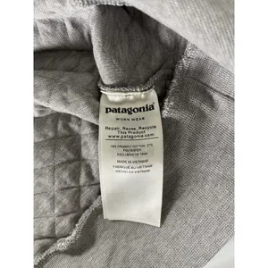 Patagonia Women's Organic Cotton Quilt Snap T Pullover Gray And Lilac Sz‎ XS thumbnail 7