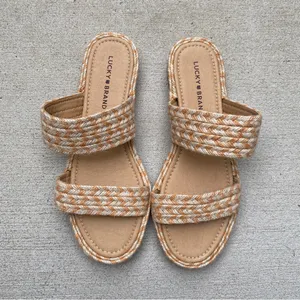 Lucky Brand Decime Espadrille Braided Jute Sandals size 8.5 thumbnail 5