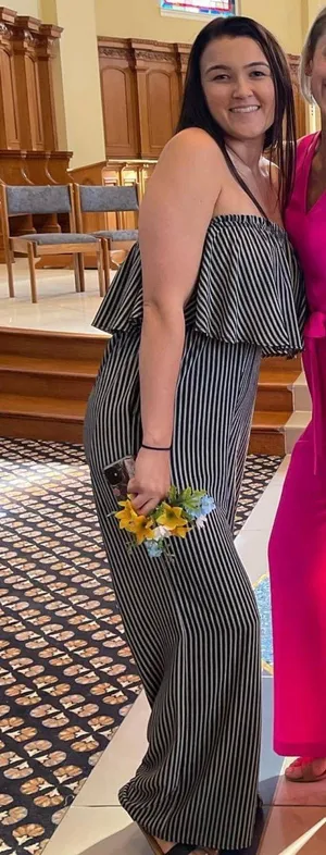 ee:some Strapless Striped Jumpsuit thumbnail 1