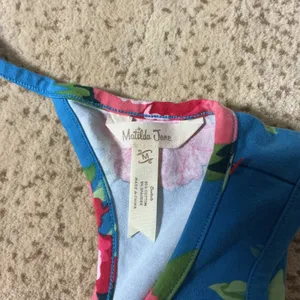 Matilda Jane Cottagecore Floral Peony Tiered Maxi Dress Keyhole Back‎ M thumbnail 5