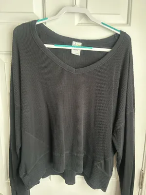 OFFLINE by Aerie Long Sleeve Waffle Top thumbnail 1