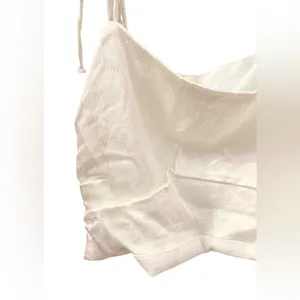 Zara Satin Effect cropped Top with Tie shoulders thumbnail 6