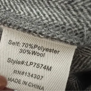 Line & Dot Paola Wool Blend High Rise Belted Trousers Grey L NWT thumbnail 12