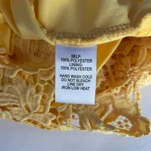 Lulus Love Poem Lace Mini Dress in Yellow Size‎ Extra Small thumbnail 6