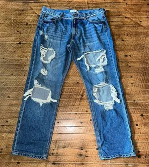Kancan destroyed distressed straight leg 13/30 normcore jeans thumbnail 1