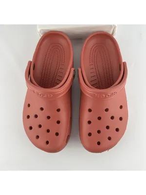 Crocs Classic Clogs Womens 10 Dark Coral Salmon Pink Slip On Comfort Shoes thumbnail 4