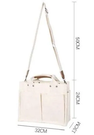 COPY - Durable Canvas Tote Bag with Handle, Magnetic Snap Closure Large Capacity thumbnail 5