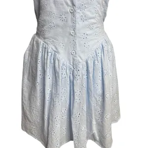 Cider Baby Blue Eyelet Mini Dress S Coquette Cottagecore thumbnail 7