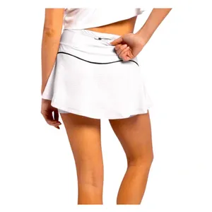 White Perforated Mesh Athletic Skort with Pockets Size S Tennis‎ Prep thumbnail 3