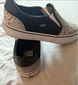 Snakeskin Vans Slip-On Silver thumbnail 1