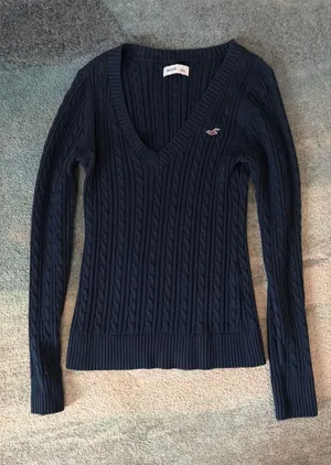 Hollister Navy Blue Small Sweater  thumbnail 1