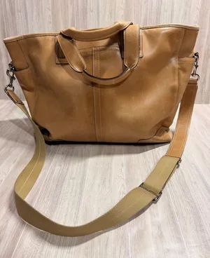 Coach Y2K Legacy‎ Transatlantic Business Leather Tote Briefcase Bag Tan F70103 thumbnail 1