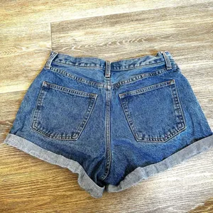Abercrombie & Fitch Annie high rise denim shorts cuffed jean short thumbnail 2