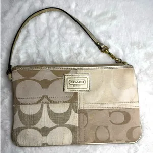 COACH Signature Canvas Nylon Wristlet thumbnail 1