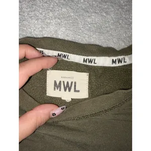 mwl madewell cropped sweatshirt dark green xs thumbnail 9