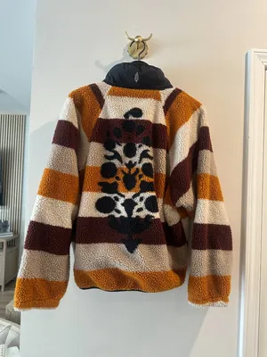 FREE PEOPLE Movement Hit The Slopes Printed Fleece Jacket in Multi Size Large thumbnail 5