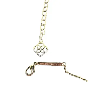 Kendra Scott Glass Stone Elisa Pendant Necklace Gold & Black thumbnail 5