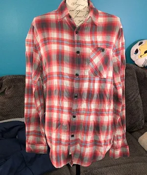 American Eagle 🎉4 for $20 Seriously Soft Classic Fit Flannel, Medium thumbnail 1
