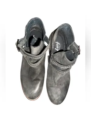 Free People Braeburn Leather Boho Booties Ankle Boots Size 37 7 thumbnail 7