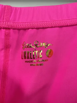 Lilly Pulitzer Neon Pink Athletic Tennis Shorts 1177 thumbnail 6