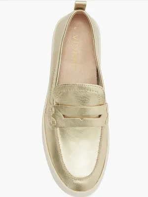 NEW $145 VIONIC Uptown Hybrid Penny Loafer GOLD thumbnail 5