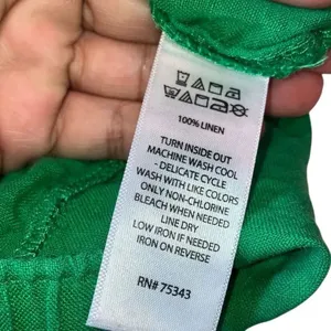 C&C California Green 100% Linen Pull On Shorts Size Small Lightweight #500 thumbnail 3