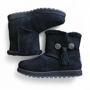Skechers Black Keepsakes Tribute Faux Fur Lined Concho Tassel Ankle Boots SZ 9 thumbnail 8