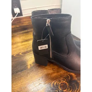 American Exchange Black Heeled Ankle Boots‎ Size 9.5 thumbnail 4