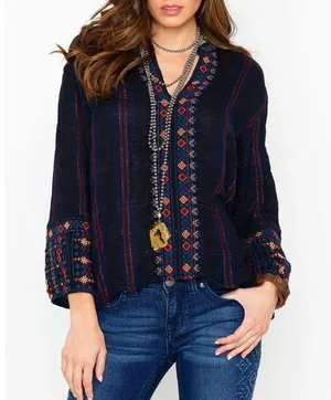 Johnny Was Workshop Vika Paris Effortless Blouse thumbnail 9