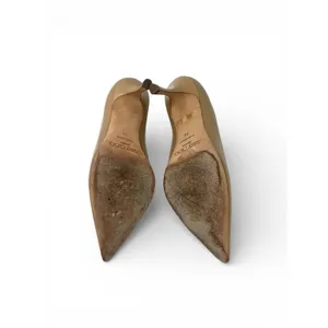 Jimmy Choo 36 6 Love 85 pump heels Pointed-toe stiletto beige nude Romy designer thumbnail 8