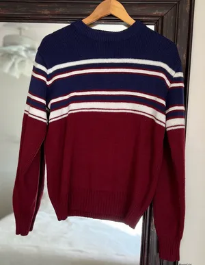 Vintage 90s BO.G Sport Stripe Sweater thumbnail 1