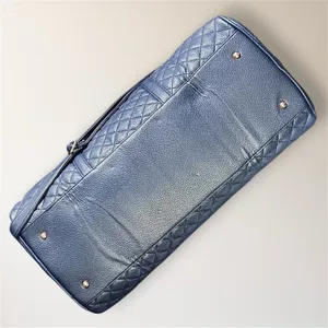 NEW Ms Lovely Navy Quilted Weekender Travel Duffel‎ Bag 22" Rose Gold Carry On thumbnail 7