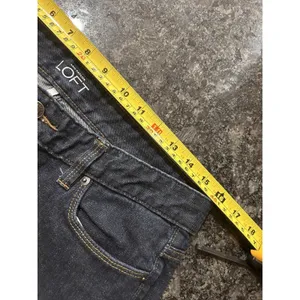 LOFT Jeans Size 8 Women’s Dark Blue Stretch Jeans Ladies Mid Rise Curvy Bootcut thumbnail 3