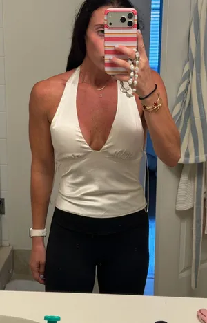 Victoria + Sophia Silk Halter Top thumbnail 1