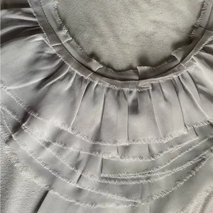 The Limited XS grey ruffle short sleeve cami. Layer under jacket. NWOT thumbnail 2