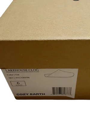 NIB COZY EARTH Lakehouse Clog Oat Wool Women’s Size 6 thumbnail 6