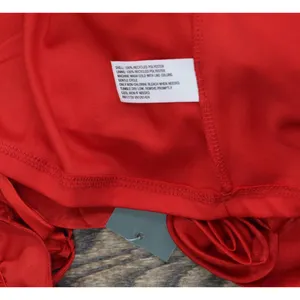 NWT Wild Fable Womens Rosette Mini Babydoll Holiday Dress 91907817 Red 2XS thumbnail 7