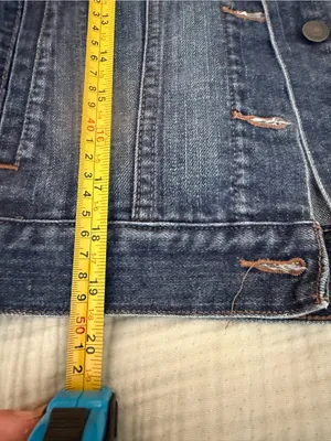 Old Navy Dark Blue Denim Jacket - Classic Trucker Style thumbnail 3