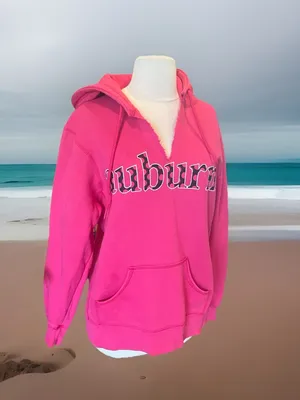 Auburn Pink Pullover Hoodie Size L thumbnail 3