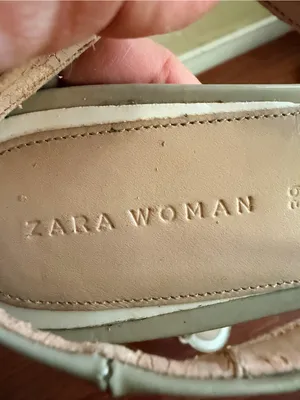 Zara Cream Patent Slingback Kitten Heels thumbnail 4