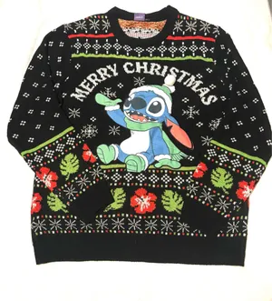 Disney stitch sweater Black Size L thumbnail 1
