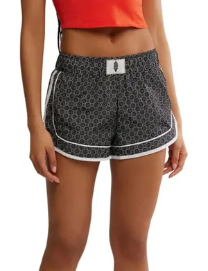 Free People Movement Varsity Blues Printed Shorts in Starburst Geo Black NWT thumbnail 1