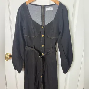 Petal & Pup Mateo Long Sleeve Denim Dress XS thumbnail 3