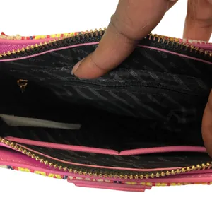 Aldo Pink Stripe Textured Faux Leather Shoulder Bag thumbnail 5