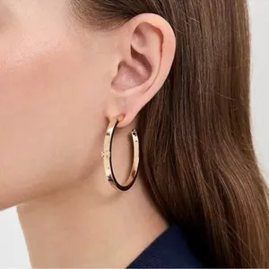 NWOT Tory Burch Icon Hoop Earring thumbnail 1